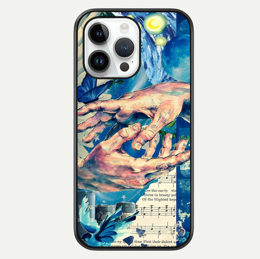 Aesthetic Divider Glass Case For iPhone 16 Pro by Custom World