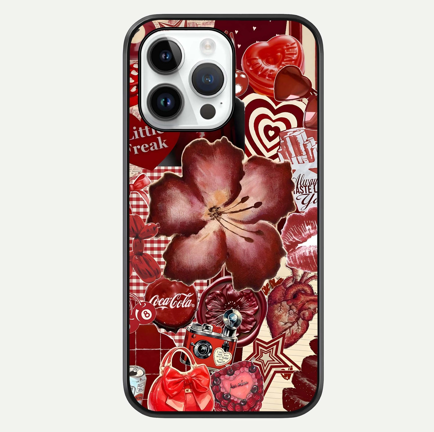 Aesthetic Little Freak Glass Case For iPhone 16 Pro by Custom World