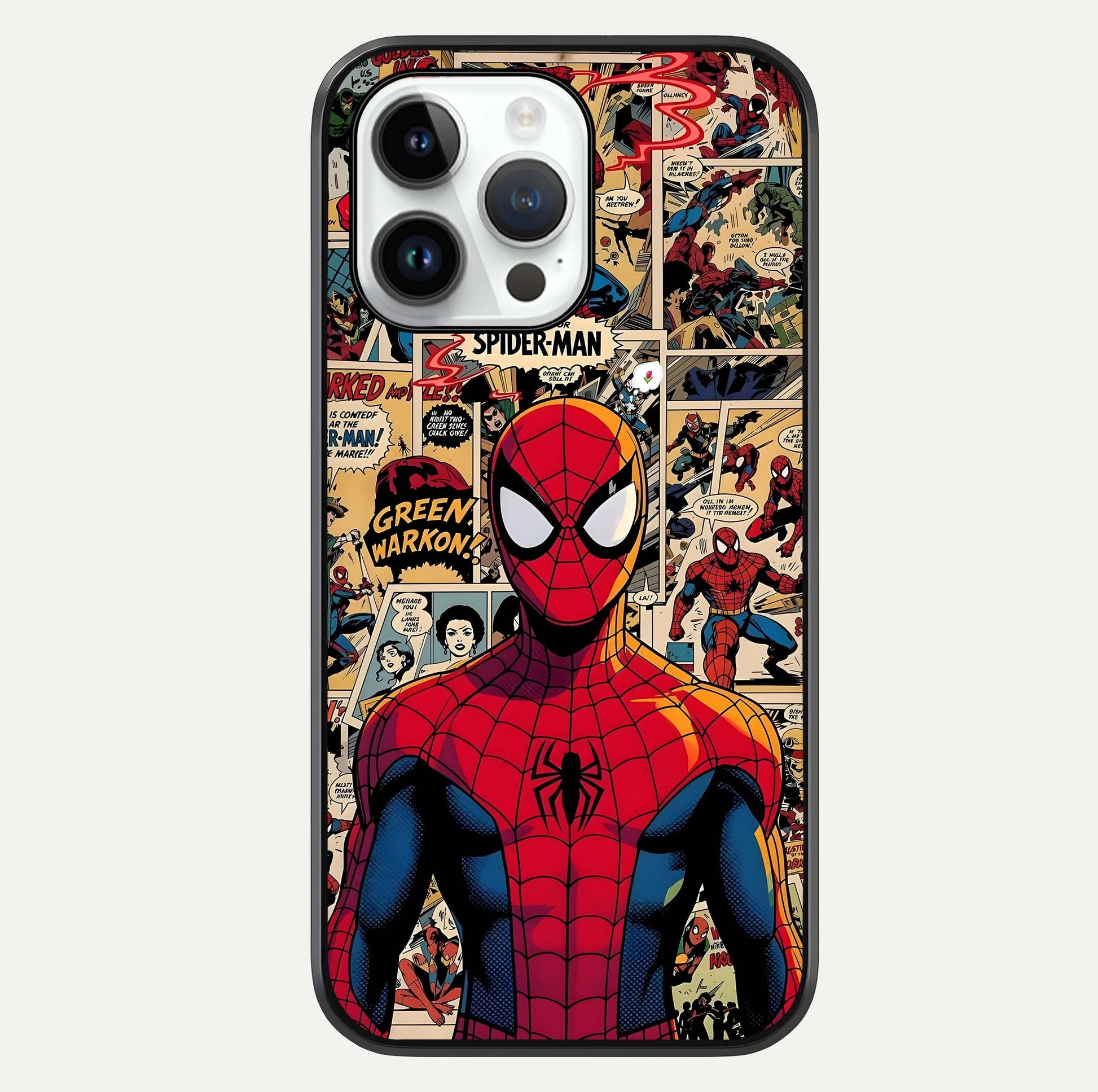 Aesthetic Spider Glass Case For iPhone 16 Pro by Custom World