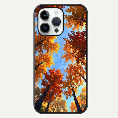 Autumn Sky Rise Glass Case For iPhone 16 Pro by Custom World
