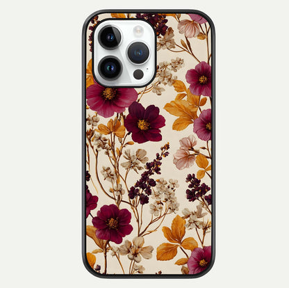 Autumn Wine Bloom Glass Case For iPhone 16 Pro by Custom World