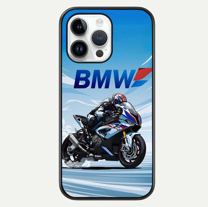 BMW Power Drift Glass Case For iPhone 14 Pro by Custom World