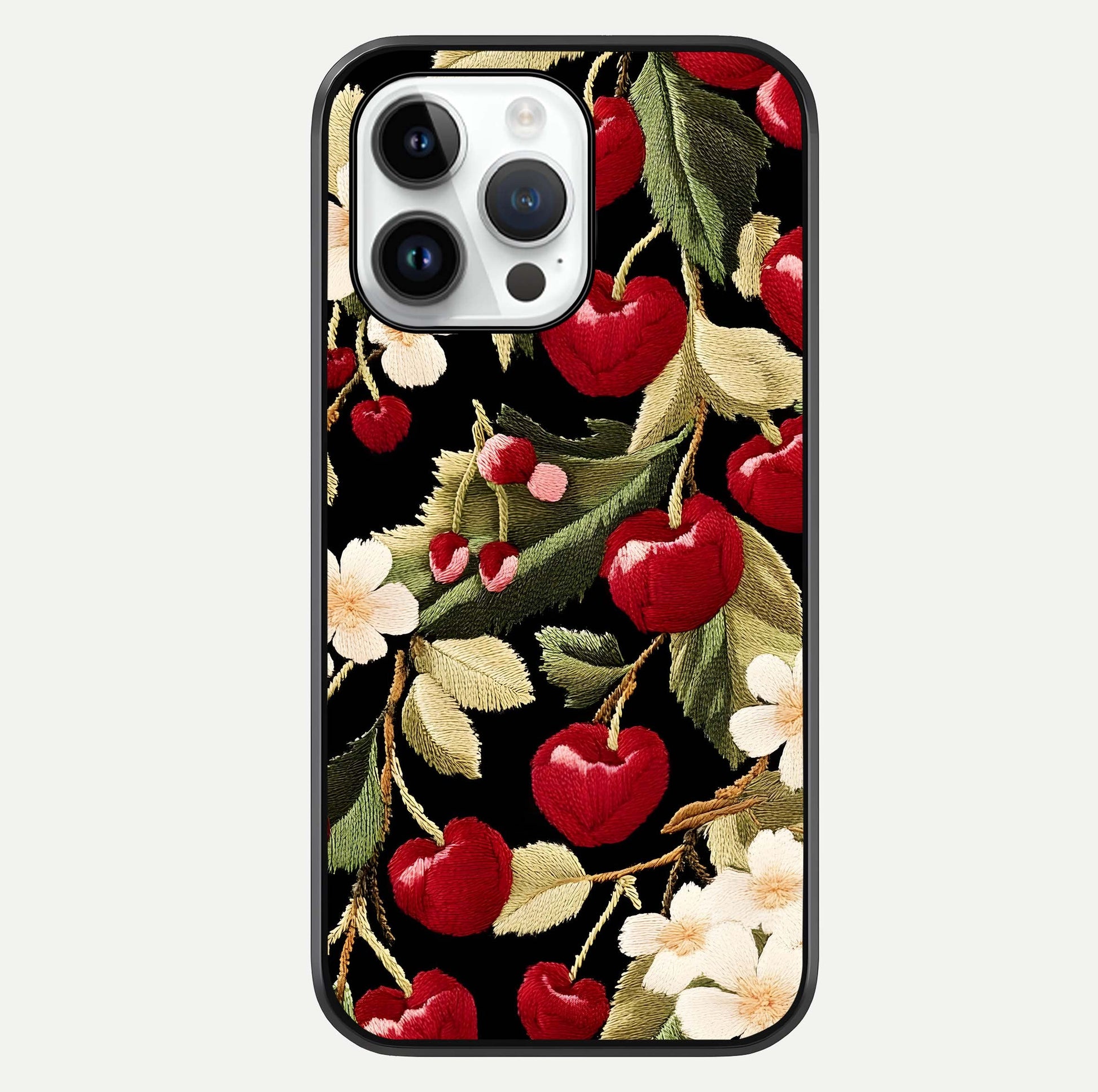 Bloom Thread Art Glass Case For iPhone 14 Pro by Custom World