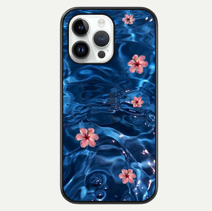 Blooming Water Drift Glass Case For iPhone 16 Pro by Custom World