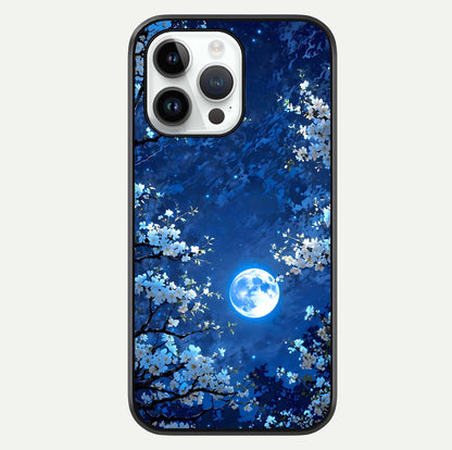 Blossom Moonlight Sky Glass Case For iPhone 16 Pro by Custom World