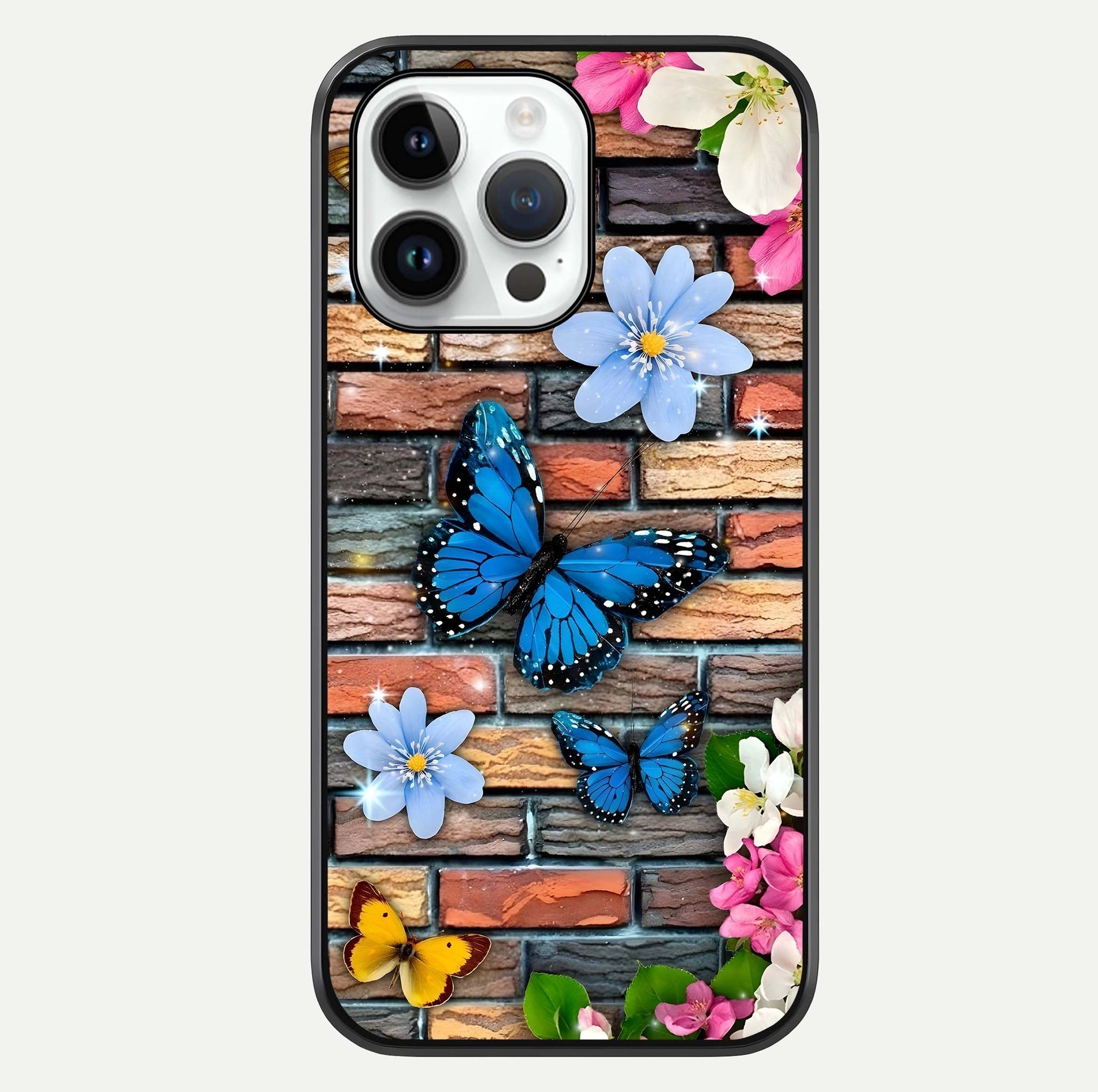 Brick Bloom Flight Glass Case For iPhone 14 Pro by Custom World