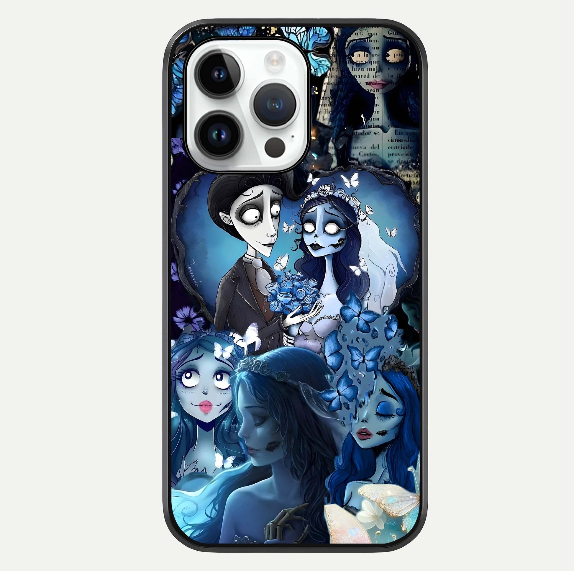 Butterfly Ghost Soul Glass Case For iPhone 14 Pro by Custom World