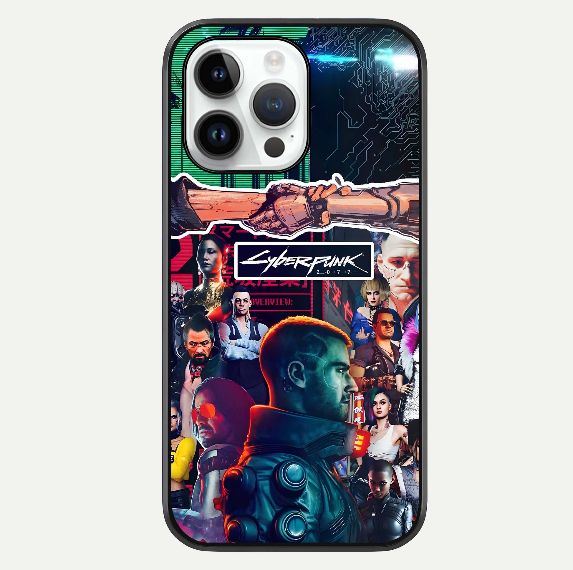 CYBERPUNK Legacy Glass Case For iPhone 14 Pro by Custom World