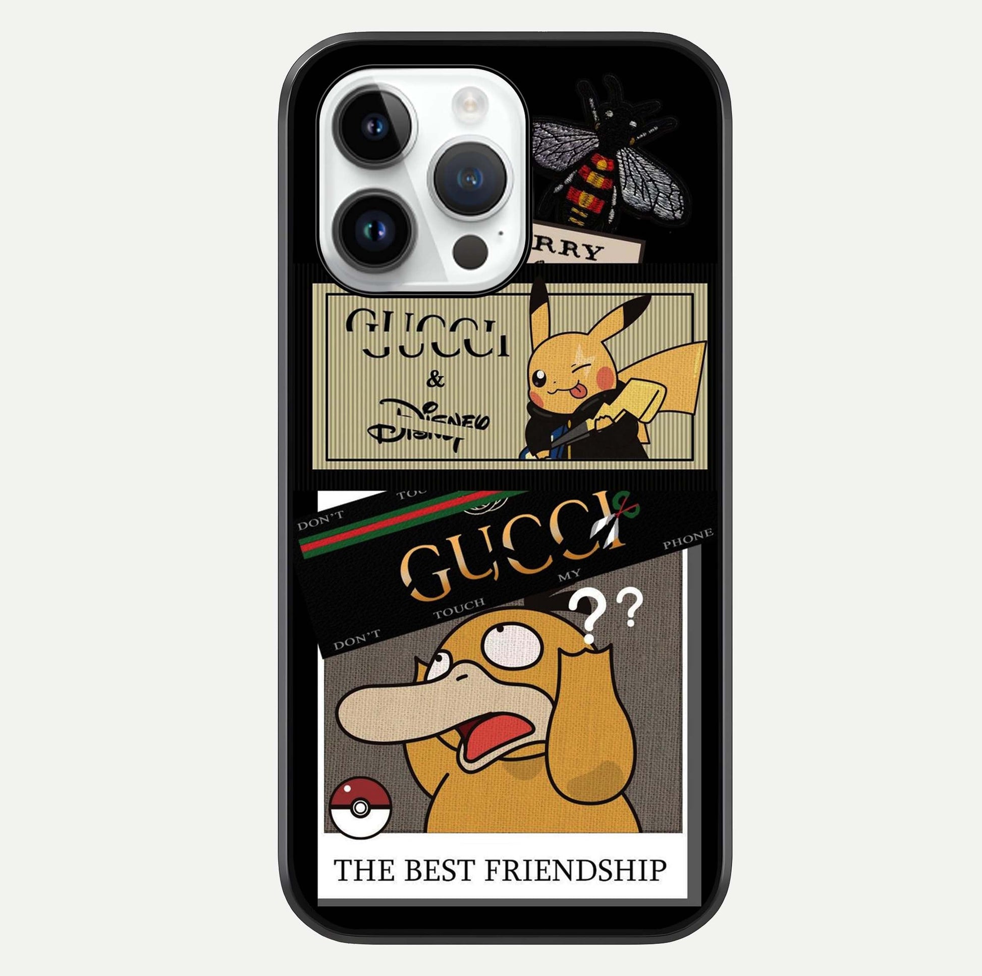 Cartoon Brand Play Mashup Glass Case For iPhone 14 Pro by Custom World