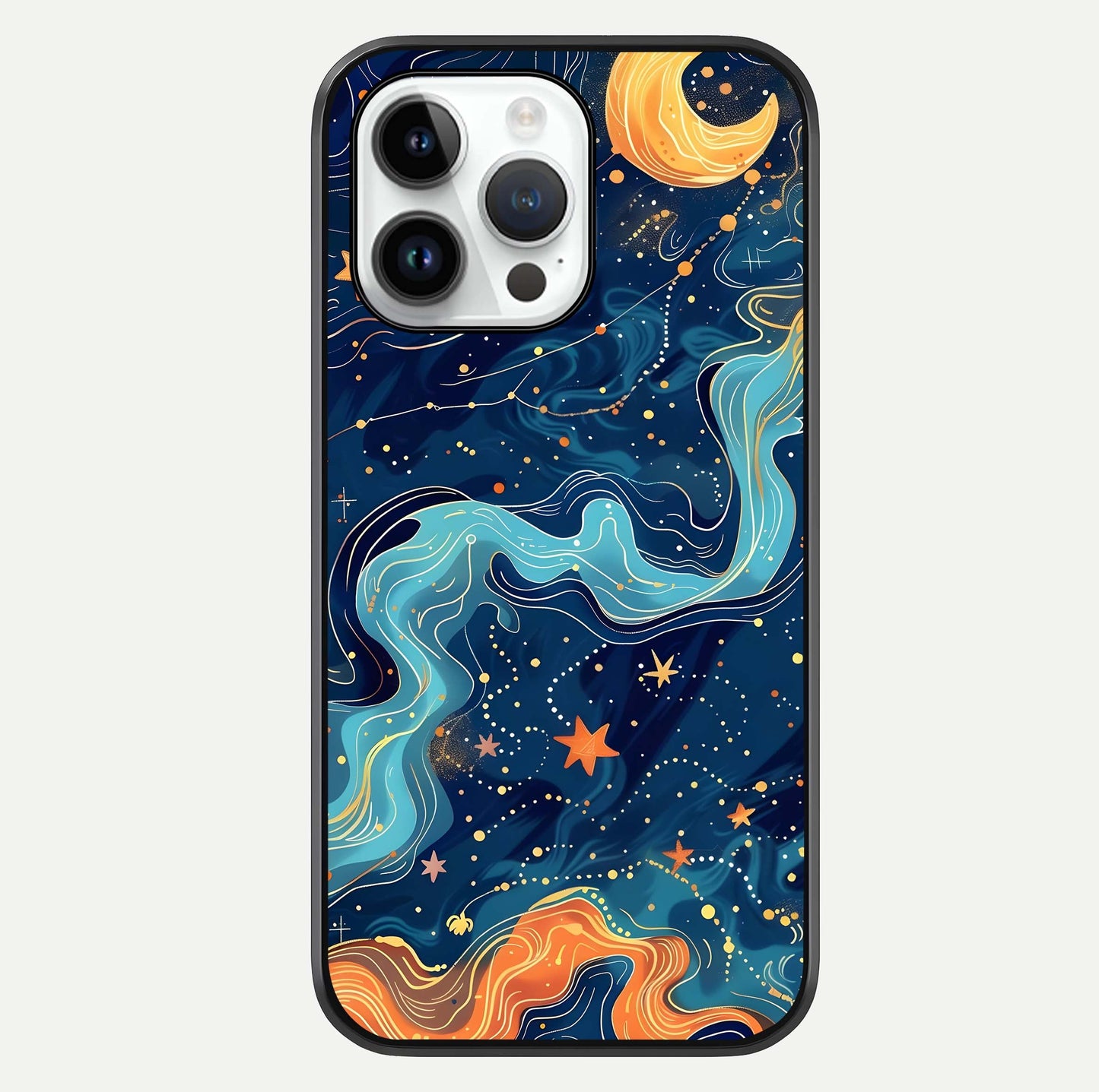 Celestial Dream Flow Glass Case For iPhone 14 Pro by Custom World