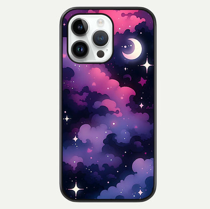 Celestial Moon Magic Glass Case For iPhone 14 Pro by Custom World
