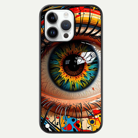 Colorful Eye Glass Case For iPhone 14 Pro by Custom World