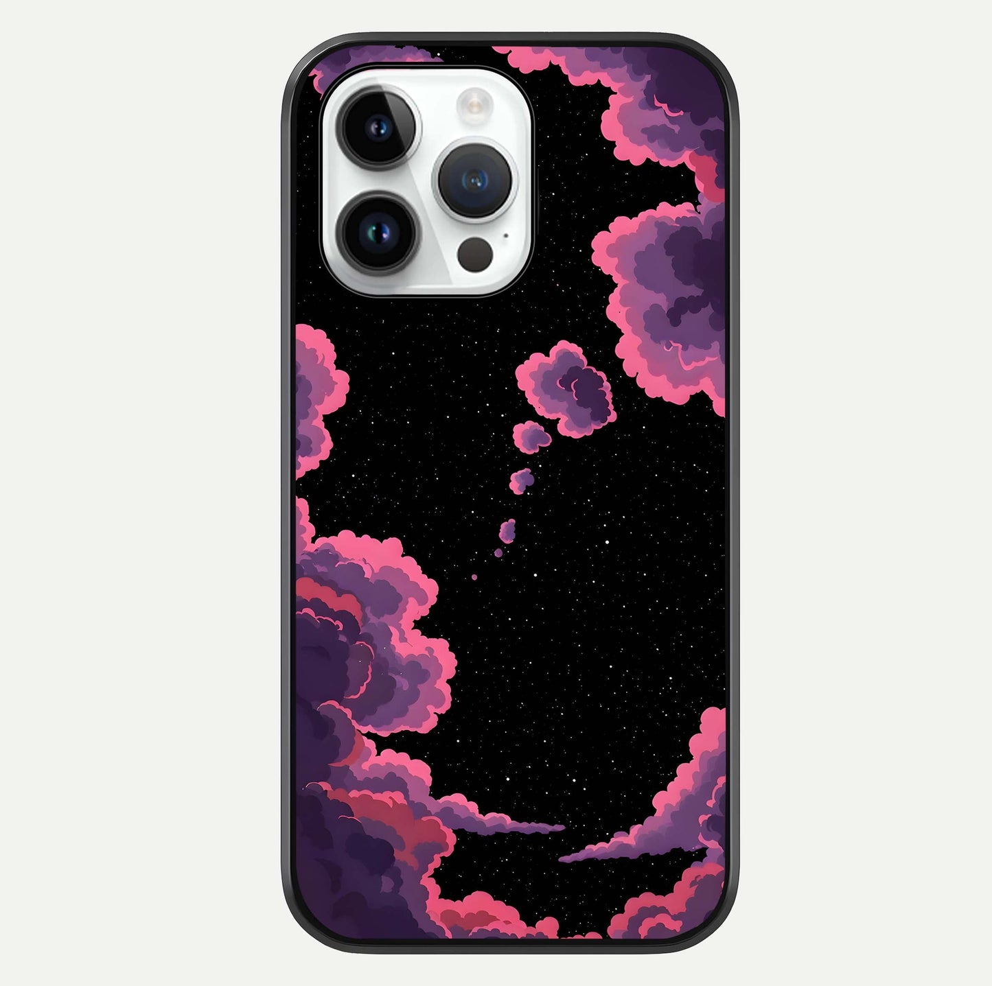 Cosmic Cloud Journey Glass Case For iPhone 14 Pro by Custom World