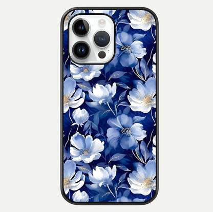 Cute Floral Patterns Glass Case For iPhone 14 Pro by Custom World
