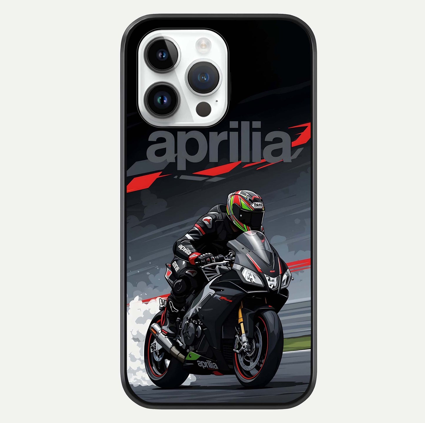 Dark Aprilla Glass Case For iPhone 14 Pro by Custom World