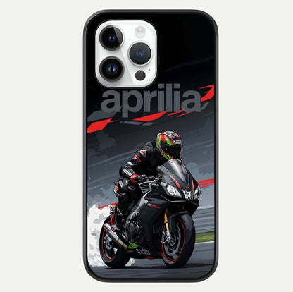 Dark Aprilla Glass Case For iPhone 14 Pro by Custom World