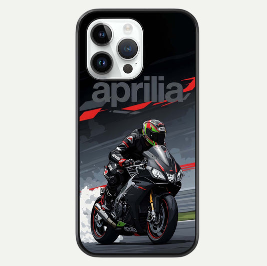Dark Aprilla Glass Case For iPhone 14 Pro by Custom World