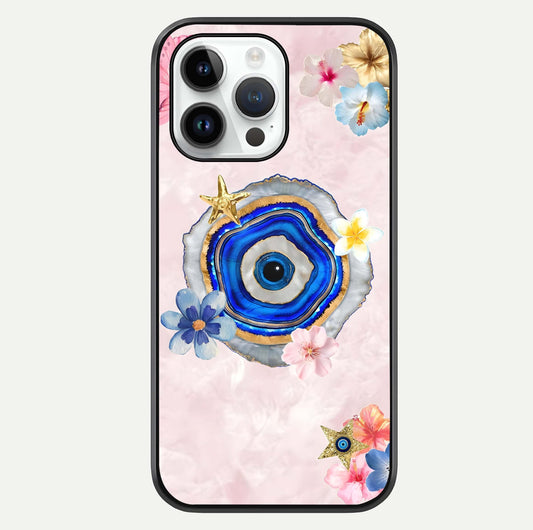 Divine Aura Bloom Glass Case For iPhone 14 Pro by Custom World