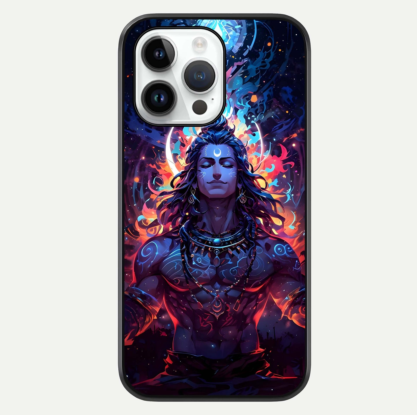 Divine Fire Shiv Glass Case For iPhone 14 Pro by Custom World