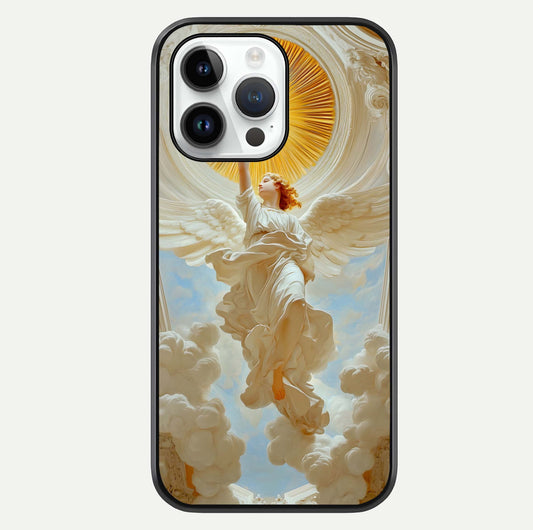 Divine Light Angel Glass Case For iPhone 14 Pro by Custom World