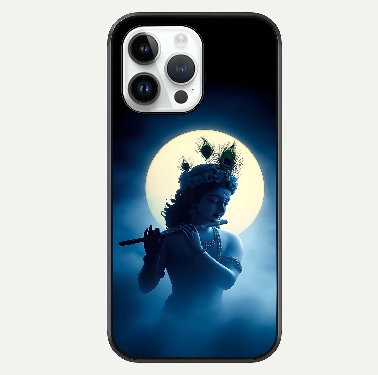 Divine Moon Flute Glass Case For iPhone 14 Pro by Custom World