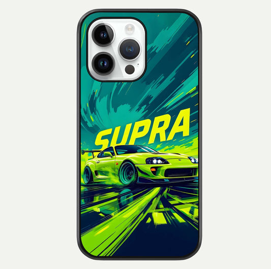 Electric Supra Thunder Glass Case For iPhone 14 Pro by Custom World