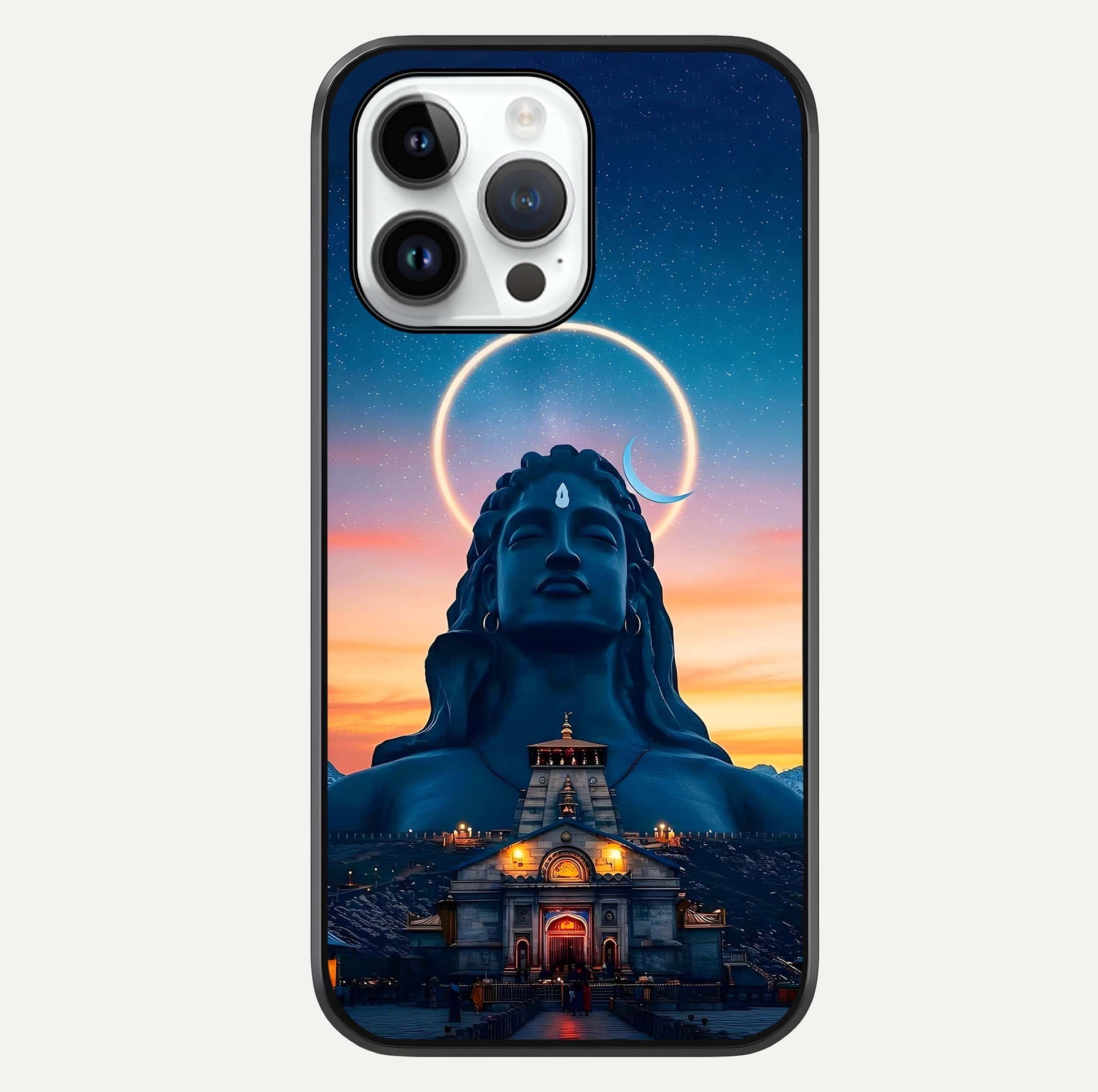 Eternal Shiva Aura Glass Case For iPhone 14 Pro by Custom World