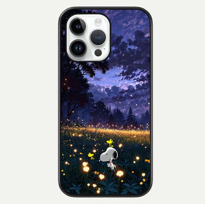 Firefly Meadow Magic Glass Case For iPhone 14 Pro by Custom World