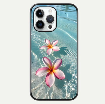 Floating Bloom Bliss Glass Case For iPhone 14 Pro by Custom World