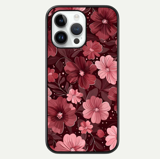 Flower Blush Bloom Glass Case For iPhone 14 Pro by Custom World