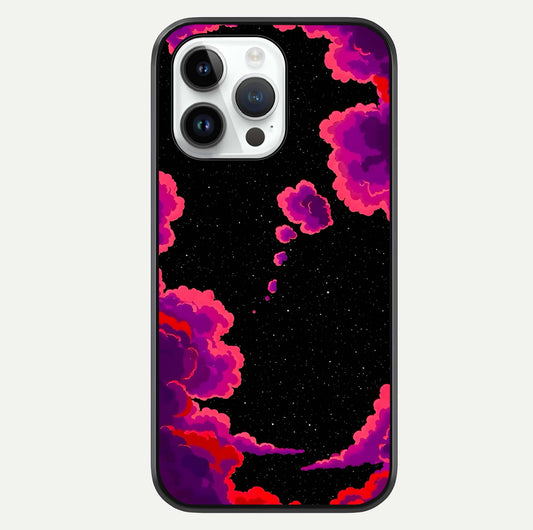 Galaxy Dream Frame Glass Case For iPhone 14 Pro by Custom World