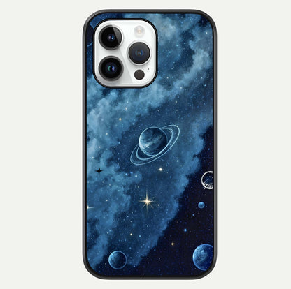 Galaxy Dream Space Glass Case For iPhone 14 Pro by Custom World