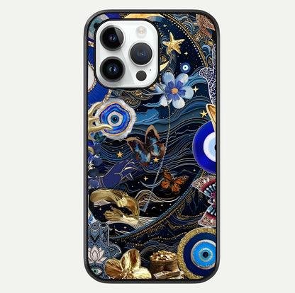Golden Moon Magic Glass Case For iPhone 14 Pro by Custom World