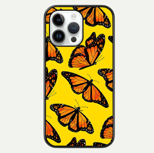 Golden Wing Flight Glass Case For iPhone 14 Pro by Custom World