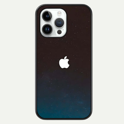 Green Emerald Apple Logo Glass Case For iPhone 14 Pro by Custom World