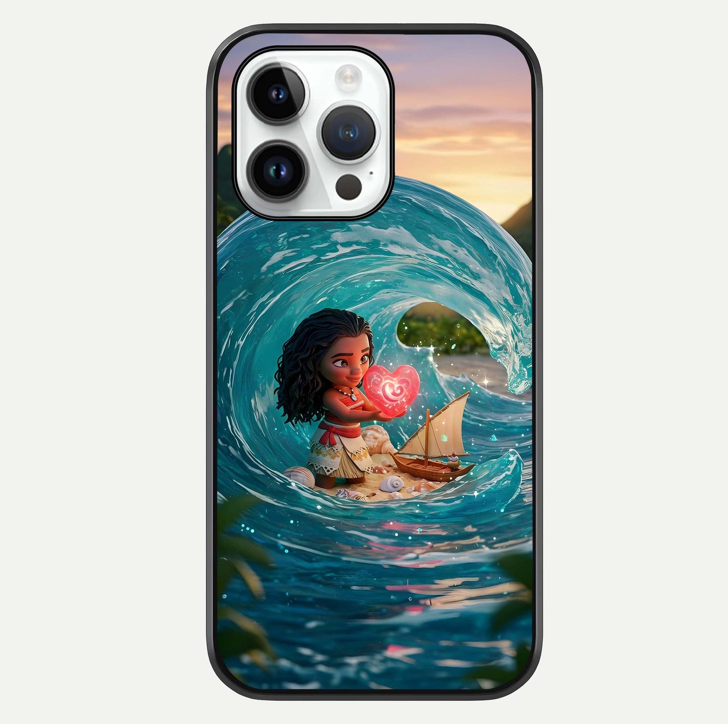 Heart of Ocean Glass Case For iPhone 14 Pro by Custom World