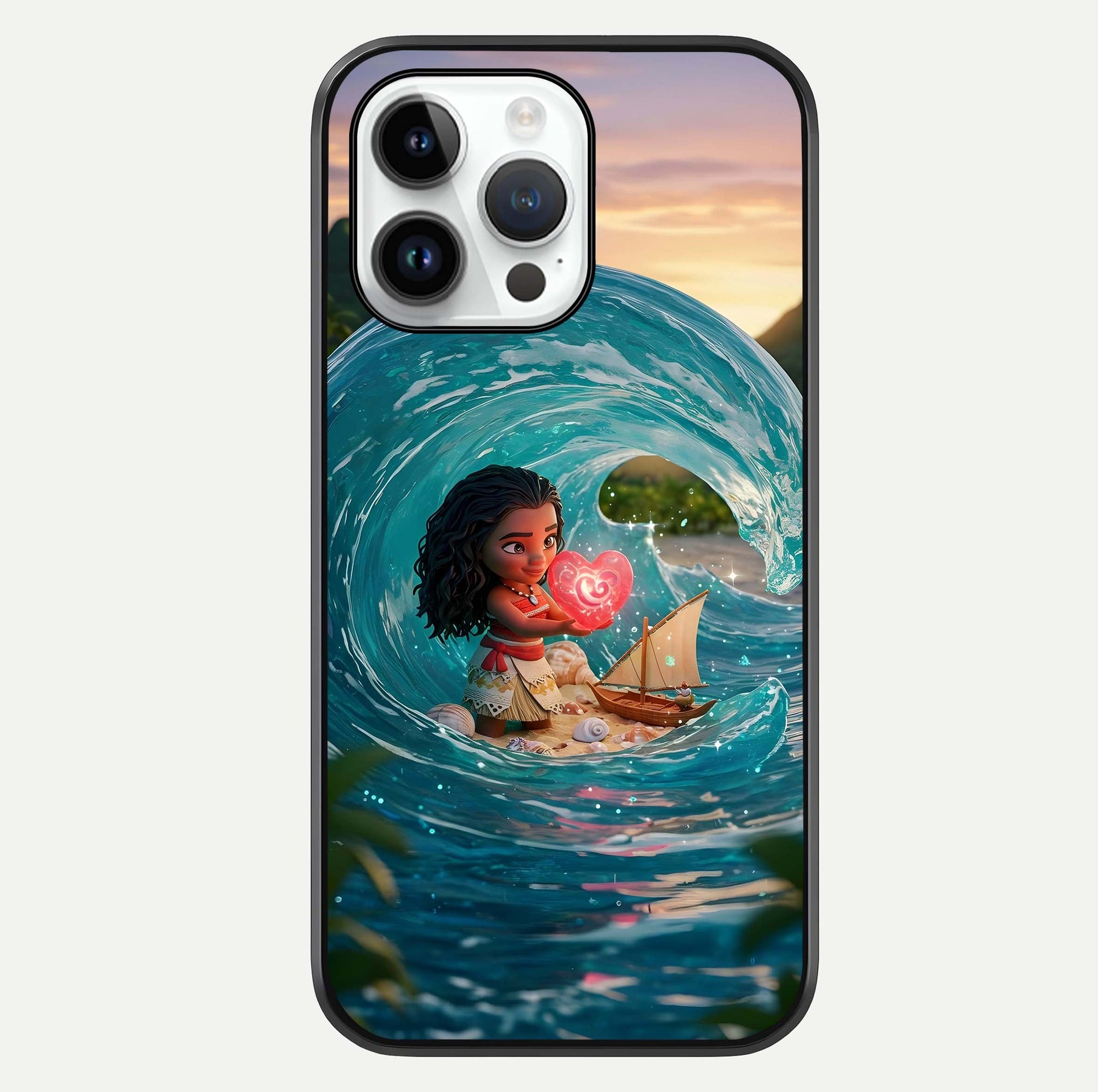 Heart of Ocean Glass Case For iPhone 14 Pro by Custom World