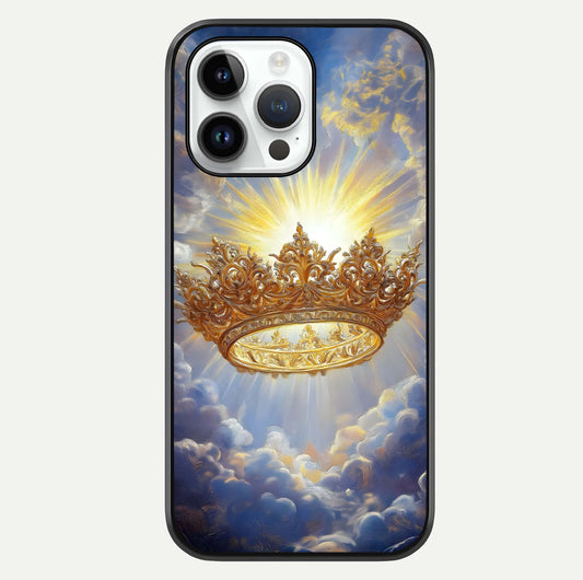Heavenly Crown Light Glass Case For iPhone 14 Pro by Custom World