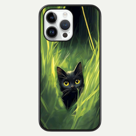 Hidden Cat Whisper Glass Case For iPhone 14 Pro by Custom World
