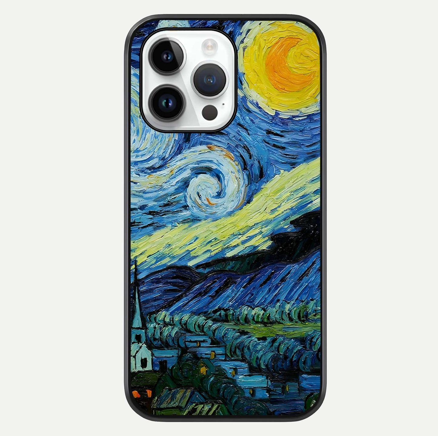 Inspired Van Gogh Art Glass Case For iPhone 14 Pro by Custom World