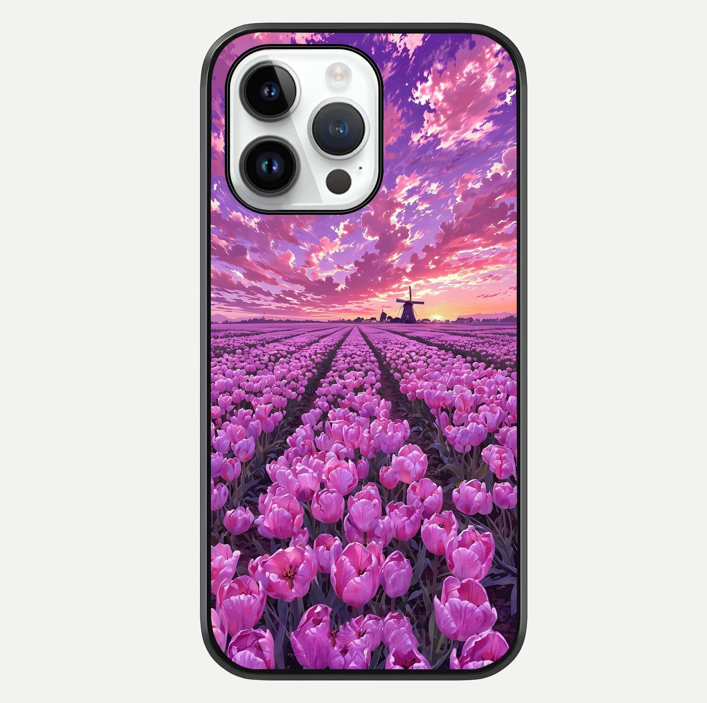 Lavender Dream Skies Glass Case For iPhone 14 Pro by Custom World