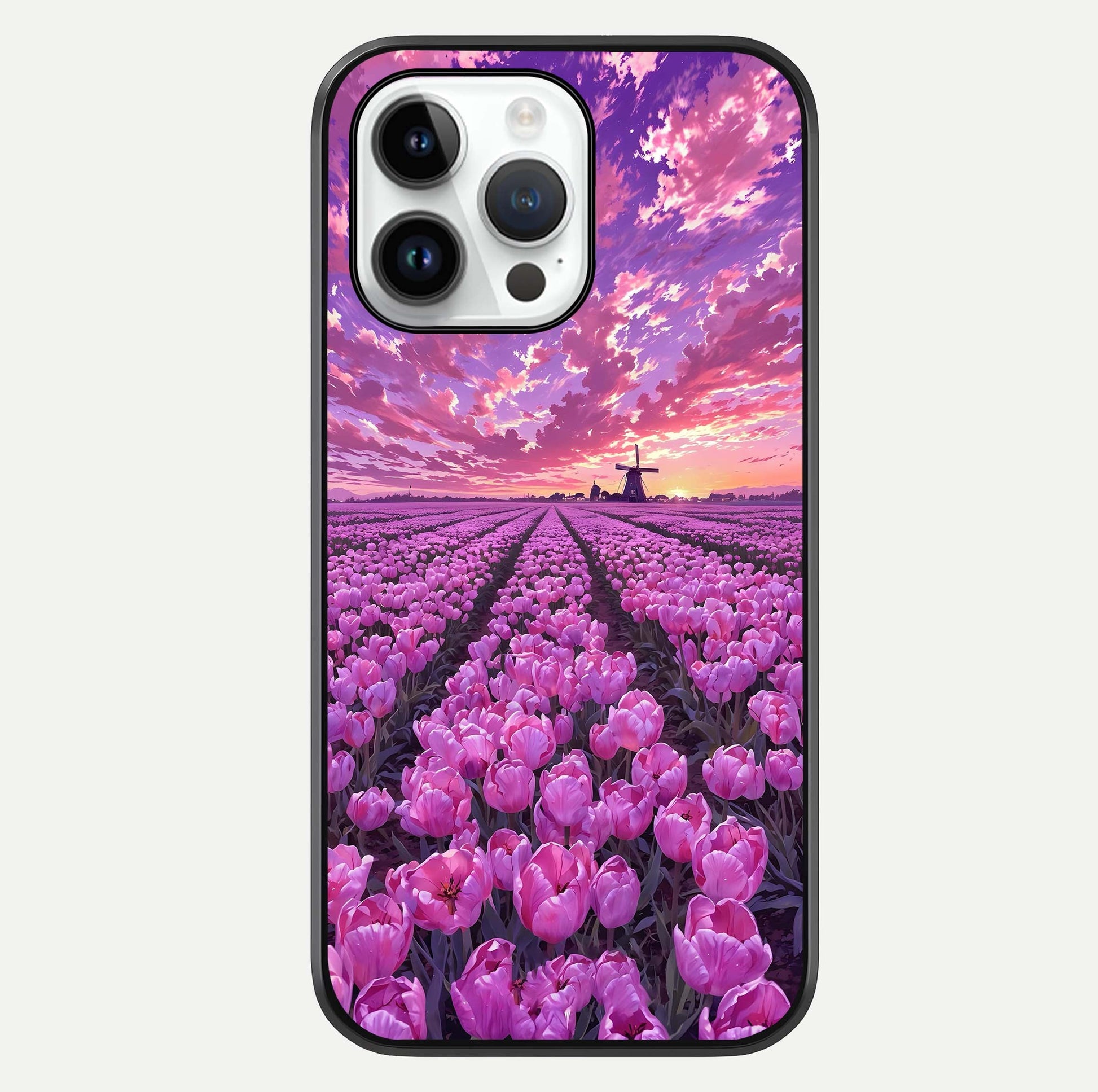 Lavender Dream Skies Glass Case For iPhone 14 Pro by Custom World