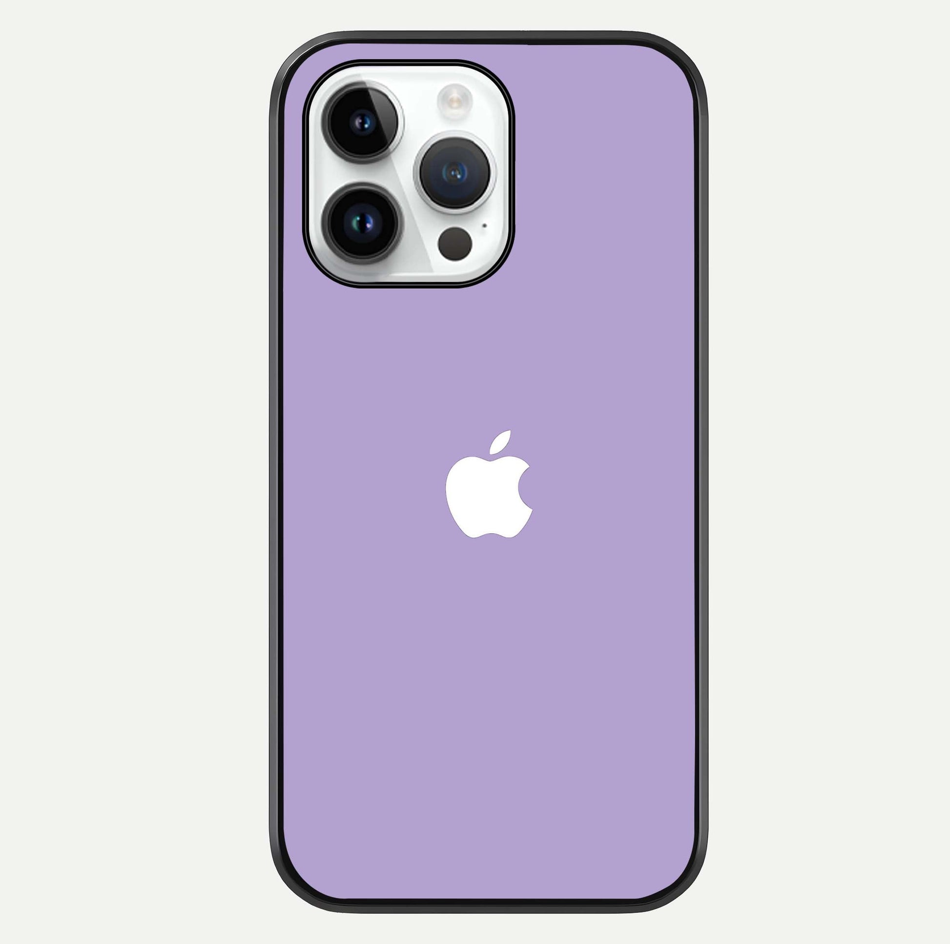 Lavender Soft Minimal Glass Case For iPhone 14 Pro by Custom World