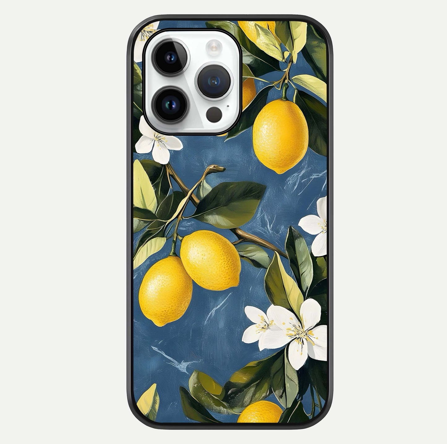 Lemon Dream Garden Glass Case For iPhone 14 Pro by Custom World