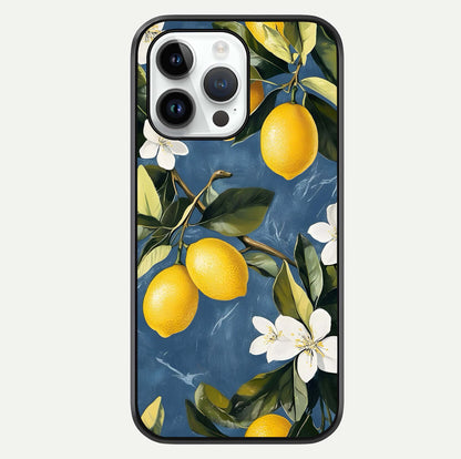 Lemon Dream Garden Glass Case For iPhone 14 Pro by Custom World