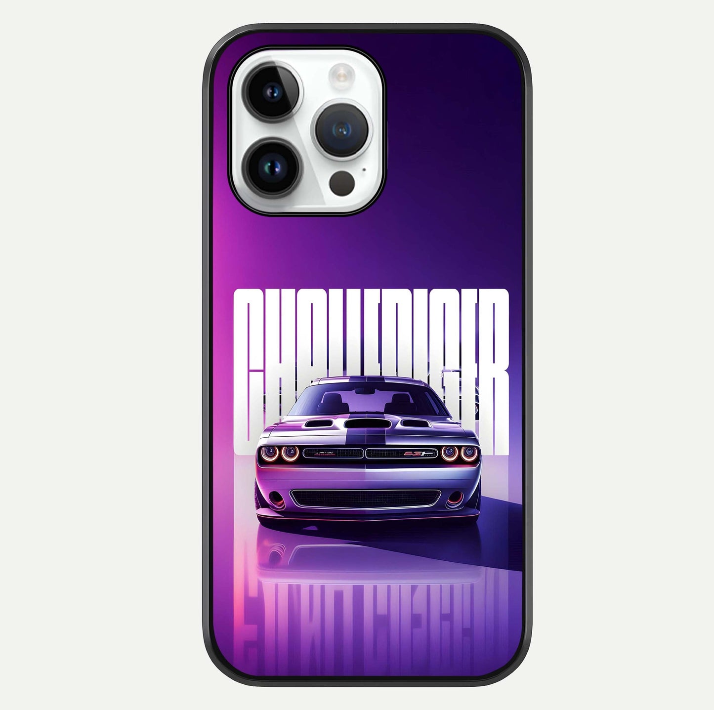 Midnight Muscle Ride Glass Case For iPhone 14 Pro by Custom World