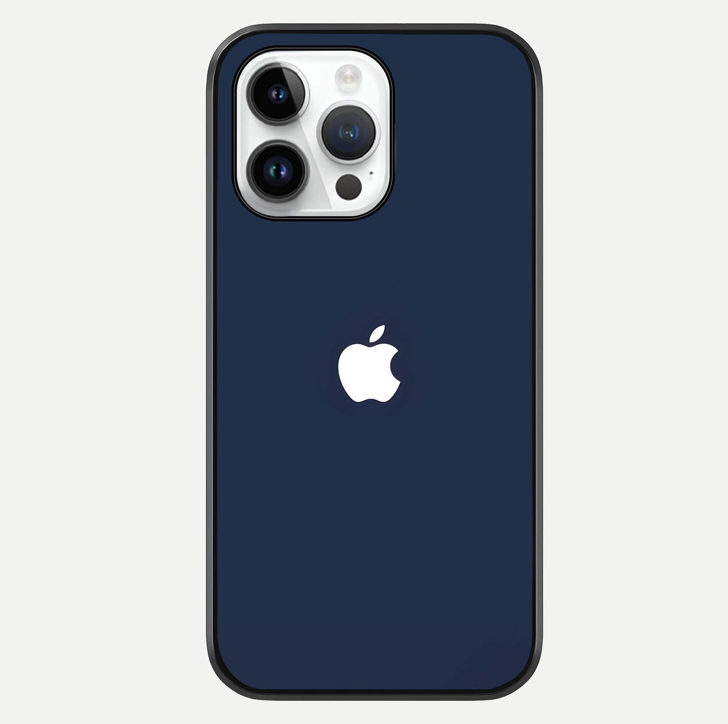 Minimal Apple Night Glass Case For iPhone 14 Pro by Custom World
