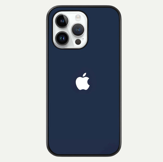 Minimal Apple Night Glass Case For iPhone 14 Pro by Custom World