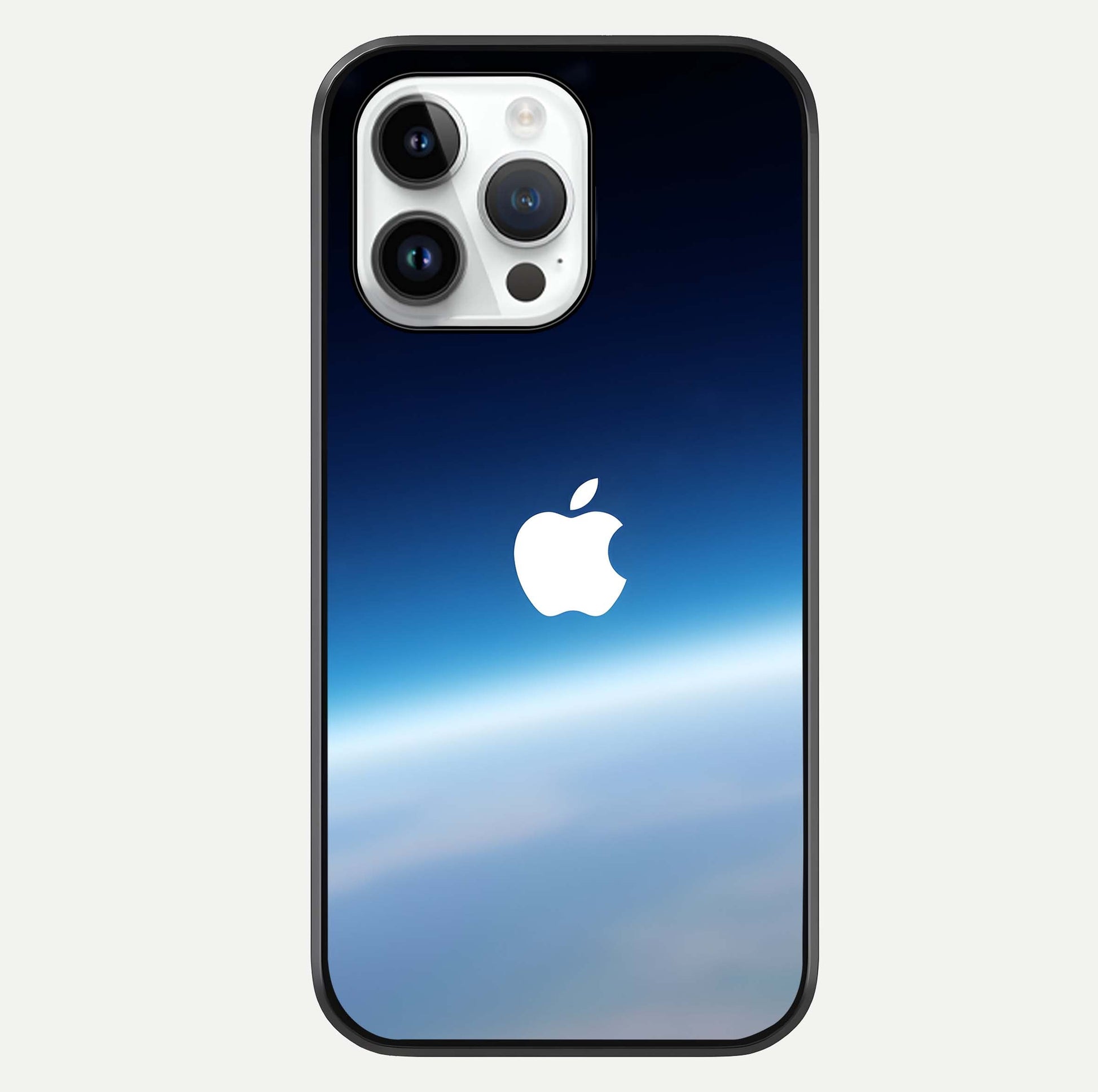 Minimal Apple Sky Glass Case For iPhone 14 Pro by Custom World