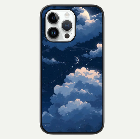 Moon Dream Haze Glass Case For iPhone 14 Pro by Custom World
